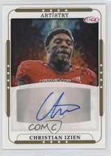 2023 SAGE Artistry Auto Gold Christian Izien #ART-CI Auto 0rd2