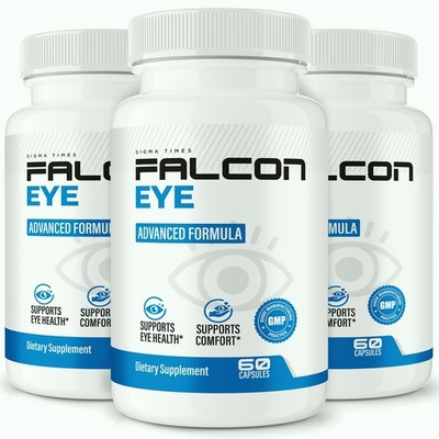 Falcon Eye Capsules, Vision Support Eye Health Supplement - 3 Pack