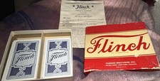 Vintage FLINCH Card Game Orig Box Parker Brothers 1938 Instructions 150 Cards