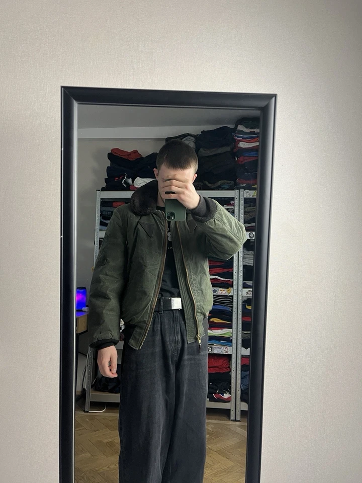 Vintage US Air Forces Type B-15A Wax Flight Bomber Jacket Men’s Size 40 - Image 3 of 4