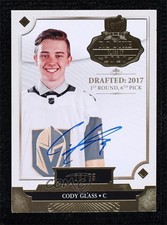 2019 The Cup Rookie Class of 2020 Gold Foil 26/75 Cody Glass #2020-CG Auto 0p38