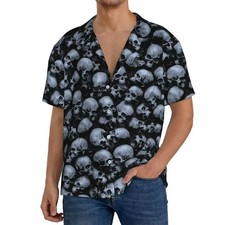 Gothic Skull Hawaiian Shirt - Adults  Youth