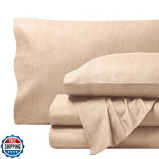 Bare Home Flannel Sheet Set Prints, 100 Cotton, Velvety Soft Heavyweight - D