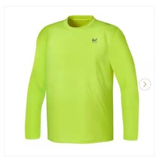 Mission Hi-Vis Yellow Cooling Long Sleeve Lightweight Shirt L