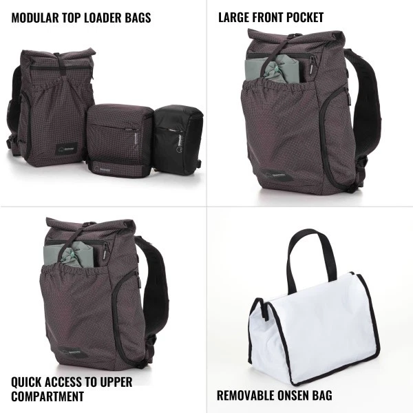 Shimoda Side Lite 22 Women's Backpack - Black/White (520-372) - Image 4 of 4