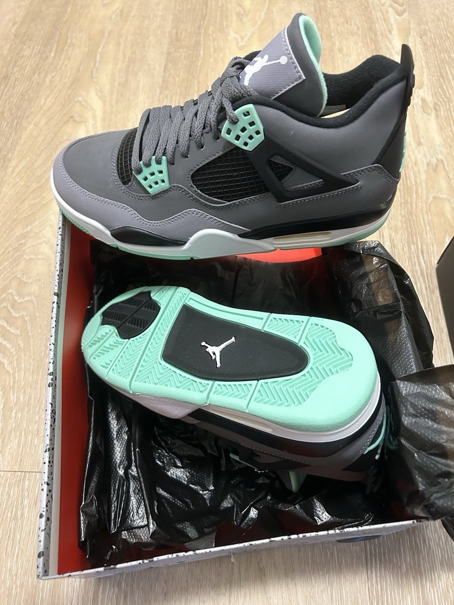 Jordan Air Jordan 4 Retro Green Glow 2013 Gray Black Sneakers 