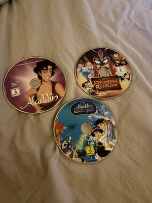 Disney Aladdin Trilogie 3 DVDs Zeichentrick Filme Kinderfilm