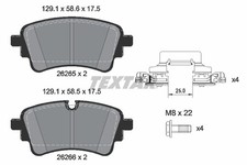 BREMSBELAGSATZ FÜR AUDI Q5 (FYB, FYG) - TEXTAR 2626501