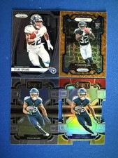 Tyjae Spears 4 card lot'23 Prizm Orange Disco+Select R/Y Diecut&base+more - PWE