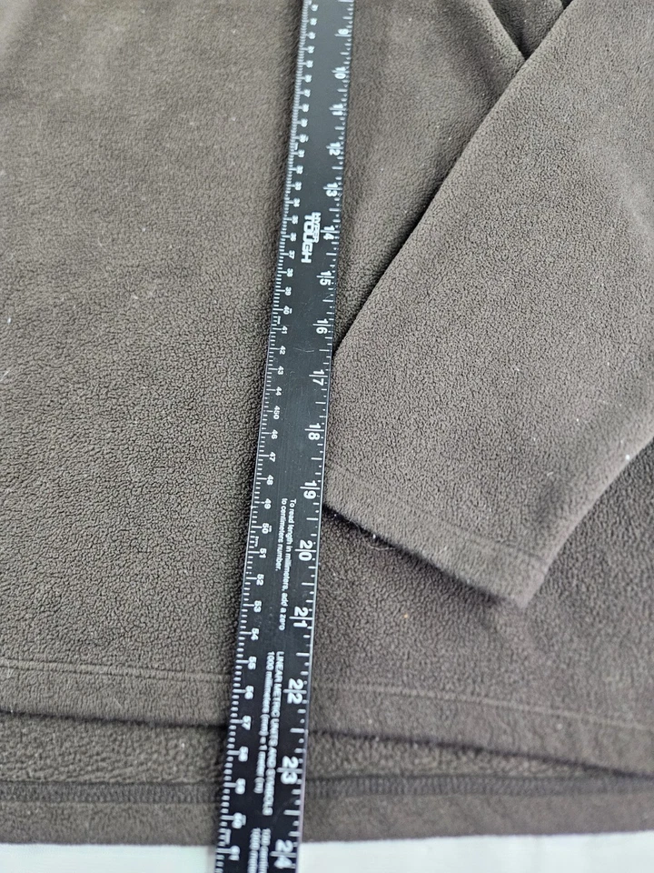 Lands' End polar simulado cuello alto mujer 18-20 XL marrón manga larga elástico Foto 3 de 4