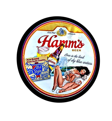 Hamm's Beer Sticker Decal Sign Vintage Replica  Land of Sky Blue Waters