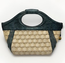 Brahmin Tote Handbag Capri Terrace Straw Wick...