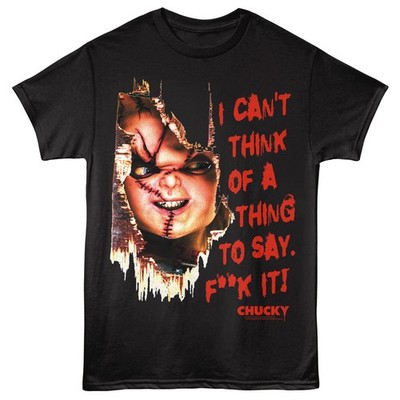 Childs Play Chucky I Can't Think Of A Thing To Say F**K IT! Men's T Shirt