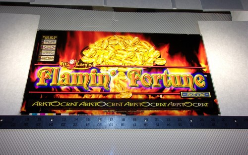 FLAMIN' FORTUNE SLOT MACHINE PLEXIGLASS ARISTOCRAT - FREE SHIPPING