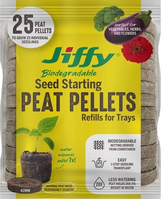 Peat Pellets for Growing 25 Plants  Ideal for Seed Starting and Gardening