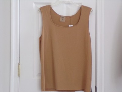 NEW WOMENS KENSIE 2X MSRP$49.00 ANTIQUE GOLD SLEEVELESS SQUARE NECK PERFECT!!!!!