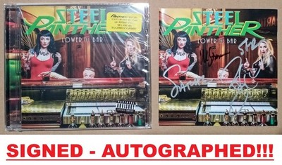 Steel Panther - Lower The Bar CD HANDSIGNIERT SIGNIERT Album Booklet 2017 USA Presse
