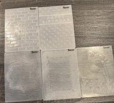Darice Embossing Folders- Lot Of 5 Folders