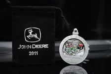 John Deere Pewter Christmas Ornament 2011 - VERY NICE! START X-MAS SHOPPING NOW!
