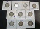 Lot Of Ten Barber Quarters, 90% Silver, High Grade Coins! BELOW MELT!