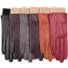 Ladies Woman Genuine Nappa Leather Gloves W/ touch function On Sale L195NR1