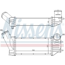 Ladeluftkühler Turbokühler LLC NISSENS für Citroën Berlingo MF M_ N2 N1 Peugeot