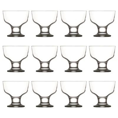 12x LAV 285ml Destina Glass Ice Cream Bowls Fruit Sundae Dessert Dishes Set
