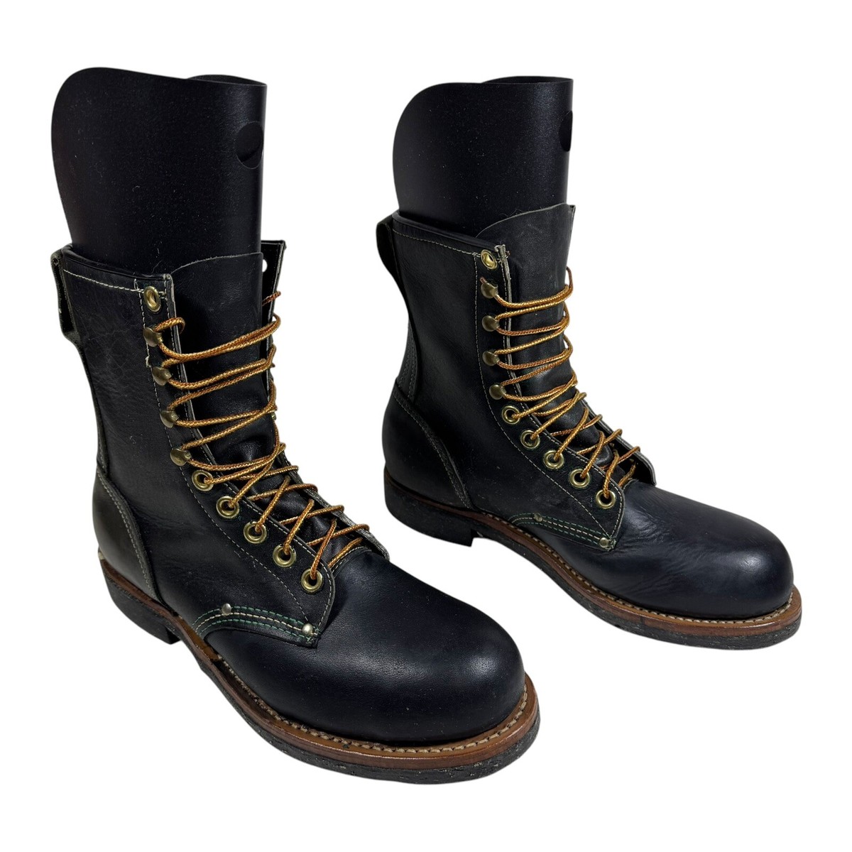 New Vintage 1960's Georgia Giant Safety Steel Toe Logger Work