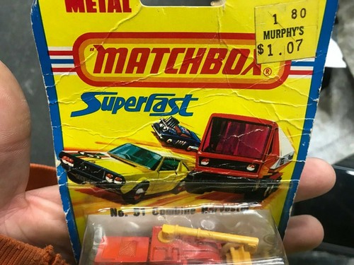 Vintage Matchbox Superfast No 51 Combine Harvester Sealed Blister Pack Farm Box - Picture 4 of 5