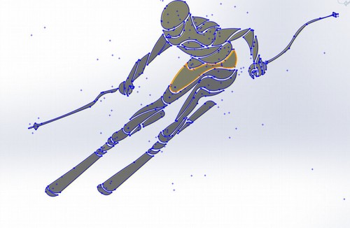 10 Archivos DXF CNC gcode Industrial Corte Láser Plasma DEPORTE ESQUÍ NIEVE ESQUÍ No 3600 - Imagen 20 de 24