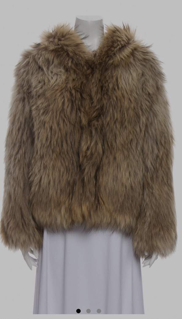 Isabel Marant Giacca in pelliccia con cappuccio muschio fila khaite