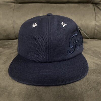 NWT HUF 20th Anniversary Forever 6 Panel SnapBack Hat Navy Blue