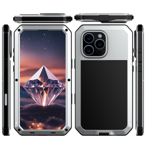 For iPhone 16 Plus 16 Pro Max Shockproof Heavy Duty Metal Protection Case Cover - Picture 58 of 70