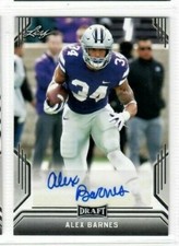 ALEX BARNES 2019 Leaf Premium Draft AUTO AUTOGRAPH BA-AB1  KANSAS STATE WILDCATS