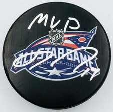 MVP RYAN JOHANSEN SIGNED 2015 ALL STAR GAME PUCK COLUMBUS BLUE JACKETS J2