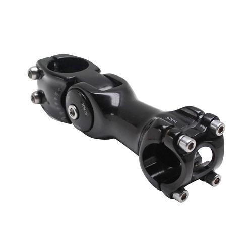 Potence VTT réglable noire 25.4 x 90 mm pour pivot de fourche 1''1/8