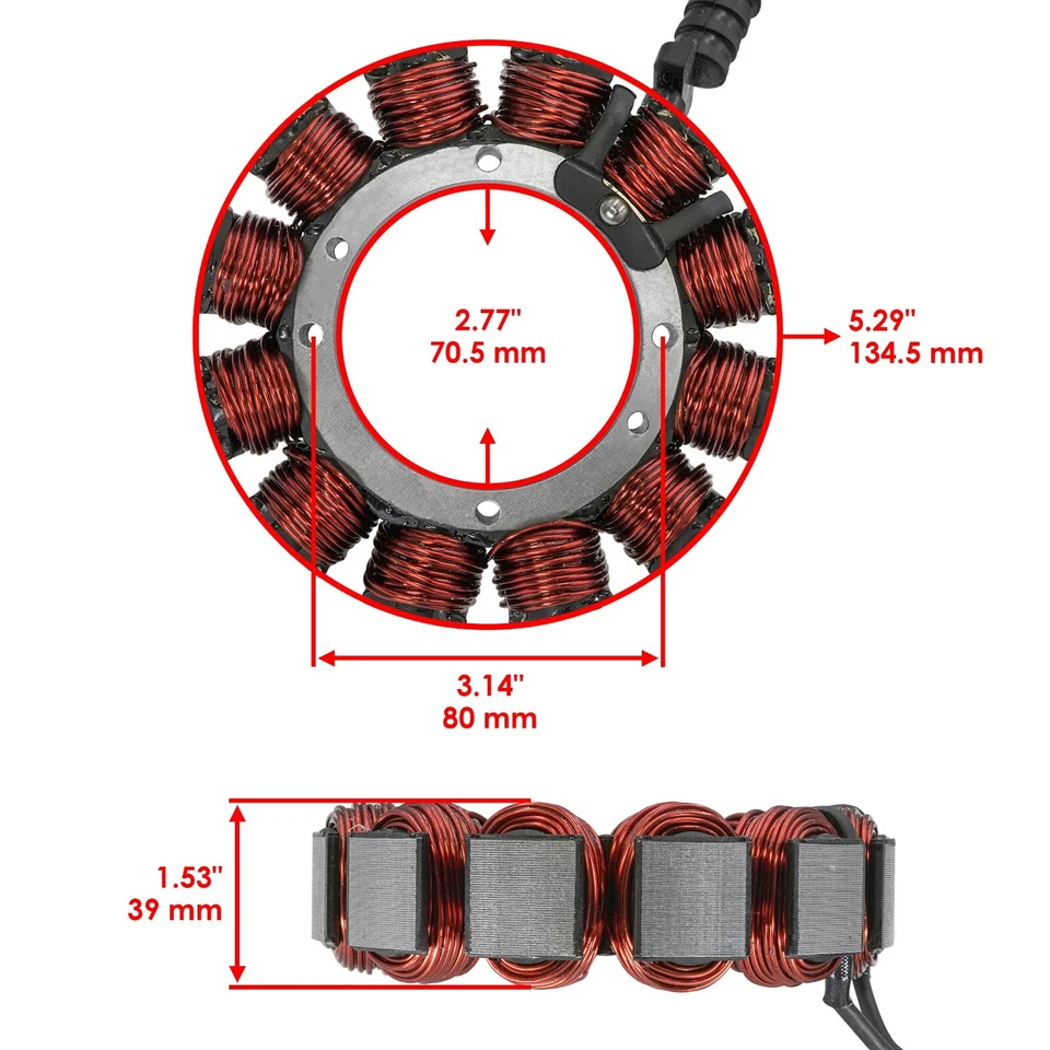 Статор для Harley Davidson Road King FLHR FLHRCI 1FBW Classic 1999-2001 - Изображение 2 из 4