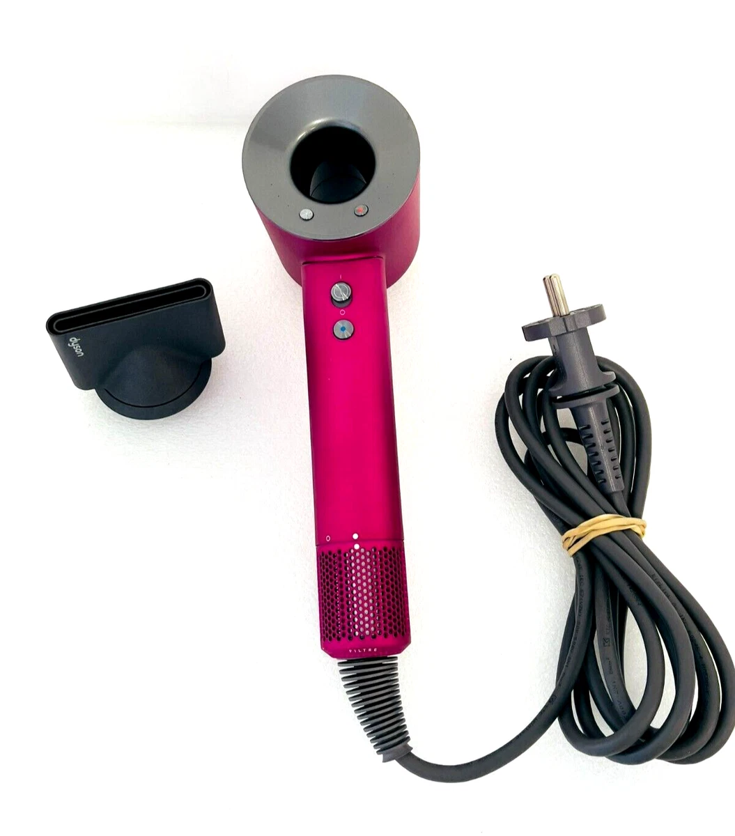 Dyson Supersonic Hair Dryer HD03 Pink plus Concentrator 220V Type F USED