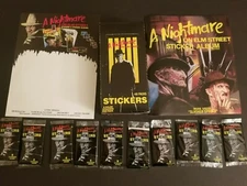 A Nightmare on Elm Street Sticker Box / Album / promo flyer combo 48 packs