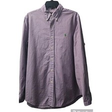 Ralph Lauren Gingham Check Button Down Shirt Long Sleeve Classic Fit