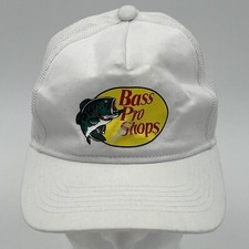 Bass Pro Shops Boys Cap - White SnapBack Kids Hat - Youth Size