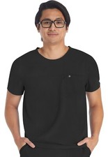 Dickies EDS NXT Scrubs Men's Round Neck Top DK676 BLK Black Free Shipping