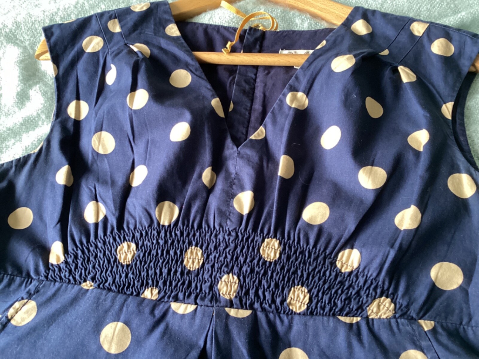 Joules navy spotted dress size 12 by Tom Joule eBay