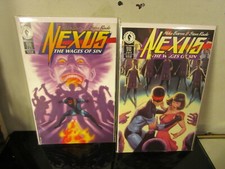 Nexus Comic Issue 3-4 LOT Wages Of Sin Modern Age 1996 Mike Barron Rude