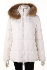 JAN MAYEN Giacca Piumino Reale Pelliccia Trim L Bianco