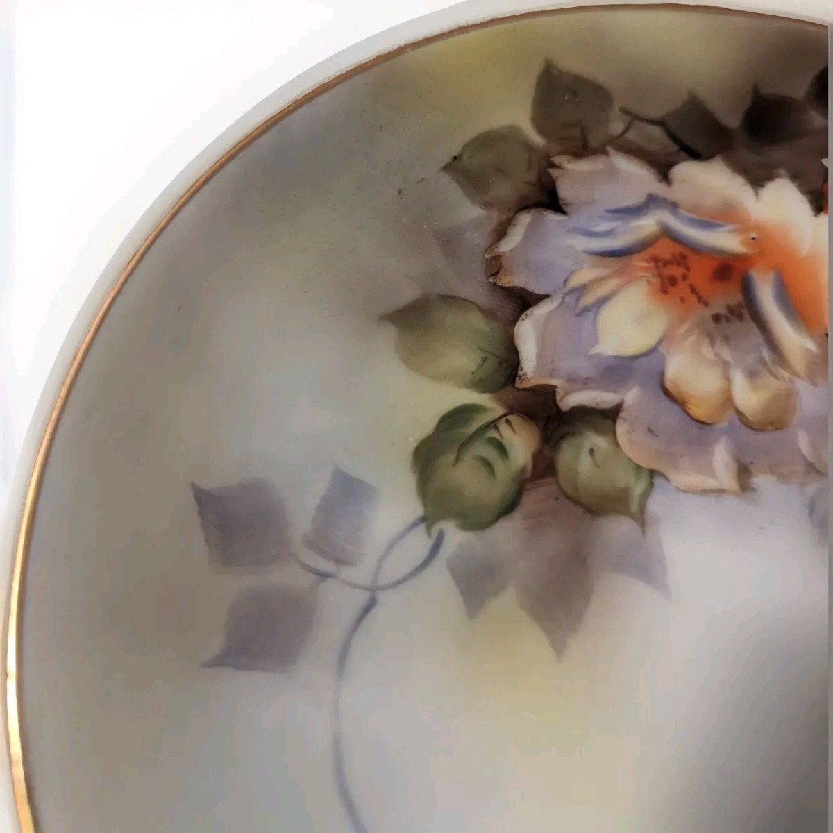 ❤️VTG, ANTIQUE FLORAL NORITAKE M HAND- PAINTED ROSES, 6-1/4