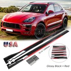 Side Skirts Splitter Extension Rocker Panel Body Kit Parts for Porsche Macan GTS