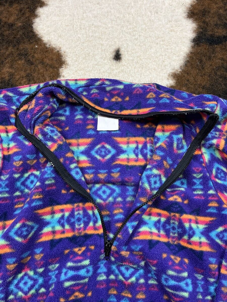 Vintage 90's REI Polar Fleece Full Zip Jacket XL/L Aztec Vintage 90's REI Polar Fleece Full Zip Jacket XL/L Aztec