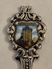 Vintage Souvenir Spoon Collectible Denmark Copenhagen København The Round Tower