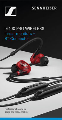 Sennheiser IE 100 PRO Wireless In-Ear Headphones (Red)